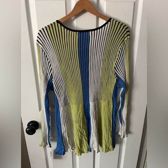 🆕 Skye’s The Limit Multicolored Vertical Ribbed Top Size 2X - Picture 3 of 5